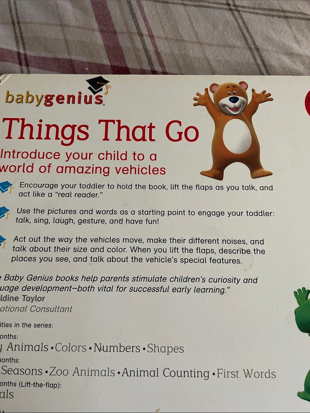 Baby Genius Lift-the-Flap Things That Go - Red